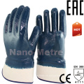 Nmsafety azul nitrilo heavy duty resistente al aceite guantes de trabajo